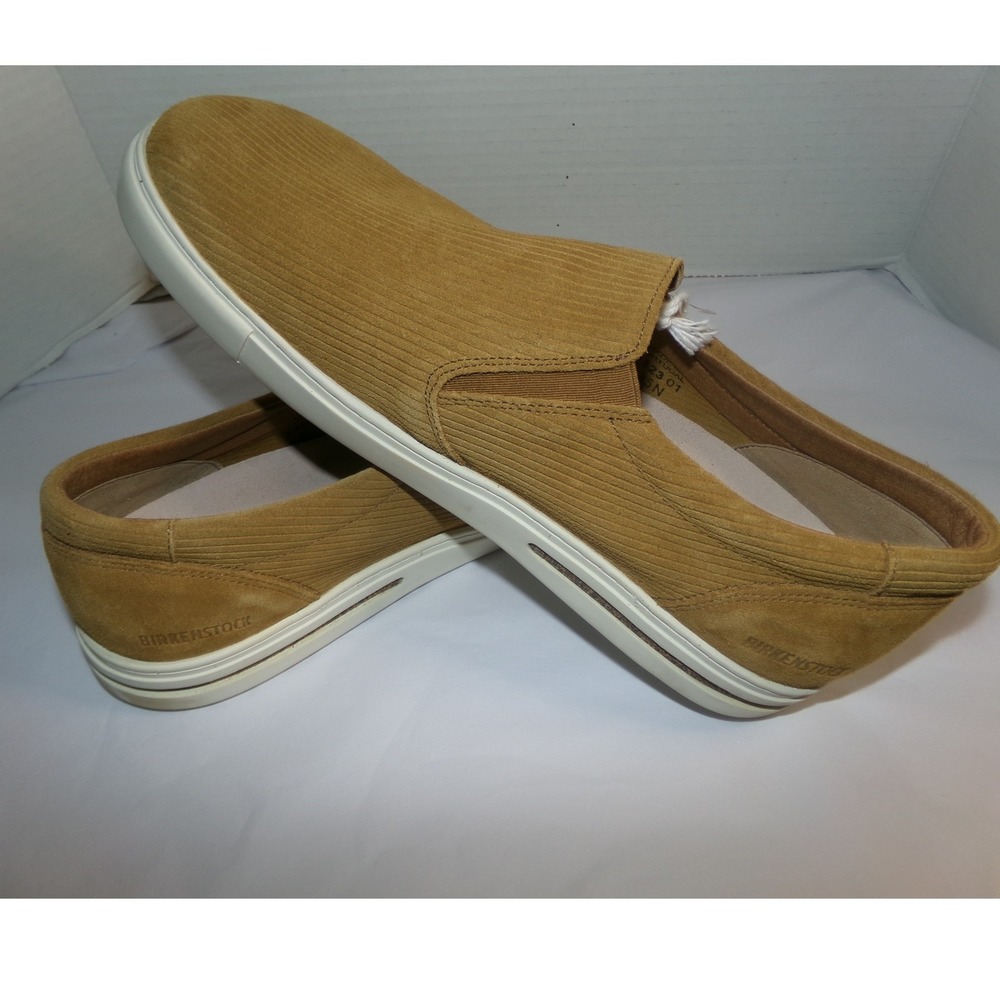 Birkenstock Oswego Suede Slip On Sneakers Mens 12 Ginger Brown NWT